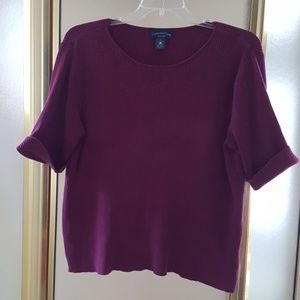 Charter Club Woman maroon top